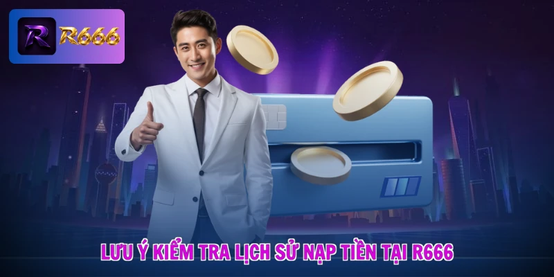 Lưu ý kiểm tra lịch sử nạp tiền tại R666