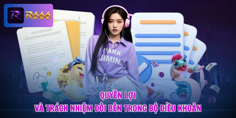 Điều khoản sử dụng R666 2 Quyền lợi và trách nhiệm đôi bên trong bộ điều khoản